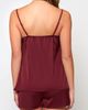 iCollection iCollection Satin Lace Cami & Shorts Pajama Set - 2