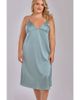 iCollection iCollection Satin Nightgown with Adjustable Straps - 1