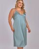 iCollection iCollection Satin Nightgown with Adjustable Straps - 3