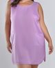 iCollection iCollection Satin Sleeveless Dress with Pockets - 1