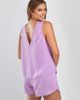 iCollection iCollection Satin Sleeveless Top and Shorts Set - 2