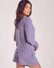iCollection iCollection Soft Waffle Knit Pajama Set with Drawstring Shorts - 2
