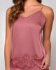 iCollection iCollection Stretch Satin Lace-Trim Pajama Set - 3