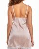 iCollection iCollection Striped Satin Chemise with Lace Trim - 2