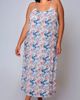 iCollection iCollection Tropical Floral Printed Long Nightgown - 1