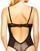 iCollection iCollection Underwire Metallic Floral Embroidered Teddy - 2