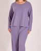 iCollection iCollection Waffle Knit Sleep Set with Drawstring Pants - 1