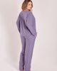 iCollection iCollection Waffle Knit Sleep Set with Drawstring Pants - 3