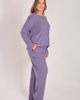 iCollection iCollection Waffle Knit Sleep Set with Drawstring Pants - 4