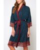 iCollection iCollection Zebra Print Lace-Trim Robe - 1