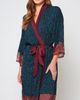 iCollection iCollection Zebra Print Lace-Trim Robe - 3