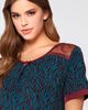 iCollection iCollection Zebra Print Lace-Trim Sleep Shirt - 4