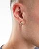 Icon Brand Icon Brand engraved huggie hoop earrings in gold - 1