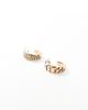 Icon Brand Icon Brand engraved huggie hoop earrings in gold - 2