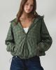 iets frans... iets frans. iets frans… Carter Check Full-Zip Waterproof Windbreaker Jacket in Green, Women's at Urban Outfitters - 1
