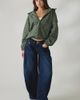 iets frans... iets frans. iets frans… Carter Check Full-Zip Waterproof Windbreaker Jacket in Green, Women's at Urban Outfitters - 4