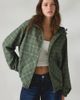 iets frans... iets frans. iets frans… Carter Check Full-Zip Waterproof Windbreaker Jacket in Green, Women's at Urban Outfitters - 5