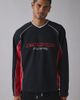 iets frans... iets frans. iets frans… Sports Panel Heavyweight V-Neck Sweatshirt in Black, Men's at Urban Outfitters - 1