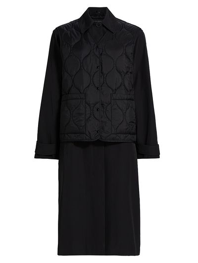 If Only Studio Women's 2-Piece Trench Coat & Puffer Vest Set