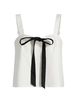 If Only Studio Women's Bow-Front Cotton Cami