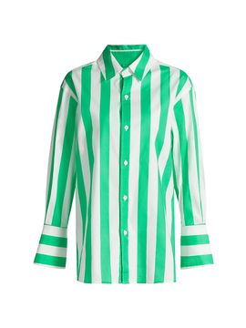 If Only Studio Women's Cabana Stripe Cotton Shirt