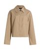 If Only Studio Women's Cotton-Blend Dropped-Shoulder Rain Jacket - 1