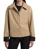 If Only Studio Women's Cotton-Blend Dropped-Shoulder Rain Jacket - 3