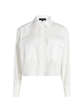 If Only Studio Women's Cropped Nylon Blouse