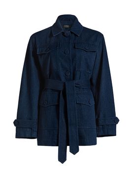If Only Studio Women's Denim Belted Jacket