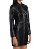 If Only Studio Women's Faux-Leather Mini Shirtdress - 4