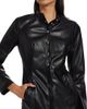 If Only Studio Women's Faux-Leather Mini Shirtdress - 6