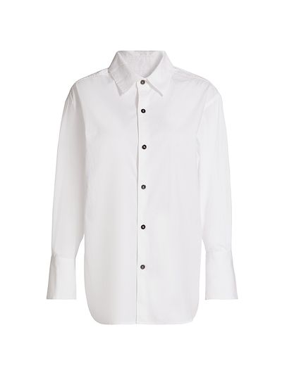 If Only Studio Women's Longline Cotton-Blend Shirt