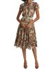 If Only Studio Women's Painterly Tiered Ruffled Dress - 2