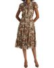 If Only Studio Women's Painterly Tiered Ruffled Dress - 3