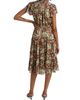 If Only Studio Women's Painterly Tiered Ruffled Dress - 5