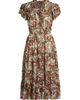 If Only Studio Women's Painterly Tiered Ruffled Dress - 8
