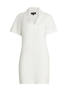 If Only Studio Women's Polo Linen-Blend Minidress