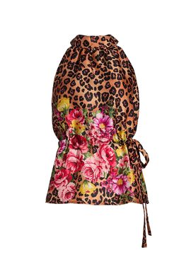 If Only Studio Women's Printed Halterneck Top