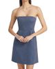 If Only Studio Women's Strapless Linen-Blend Minidress - 3