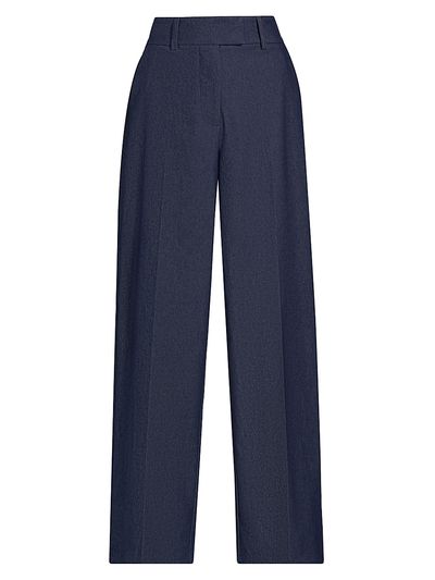 If Only Studio Women's Stretch Denim Wide-Leg Pants