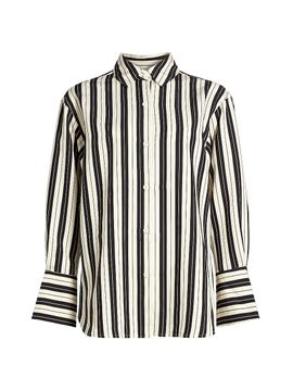 If Only Studio Women's Striped Long-Sleeve Shirt
