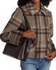 If Only Studio Women's Windowpane-Plaid Shirt - 6