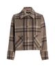 If Only Studio Women's Windowpane-Plaid Shirt - 8