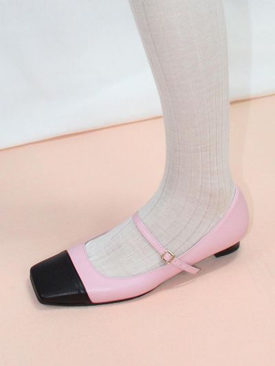 IGINOA Square Mary Jane Flat_Blackpink