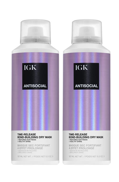 IGK IGK Antisocial Dry Mask Duo Set $76 Value 