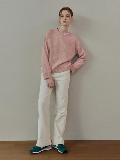 Ihr SEMI BOOTSCUT CORDUROY PANTS / beige