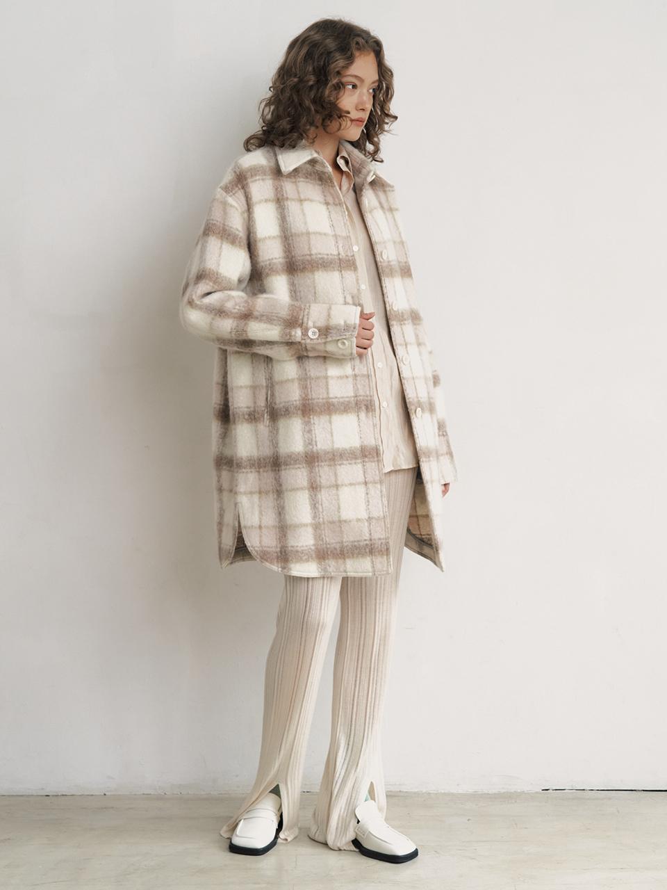 Ike Charlotte Alpaca Long Coat_Check