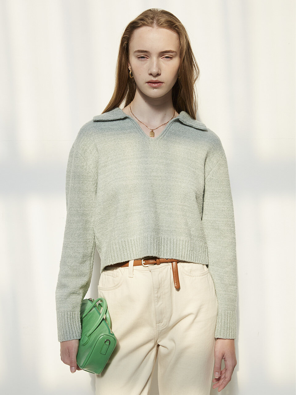 Ike Mint Knit Sweater