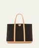 Il Bisonte Caramella Large Canvas Shopper Tote Bag - 1