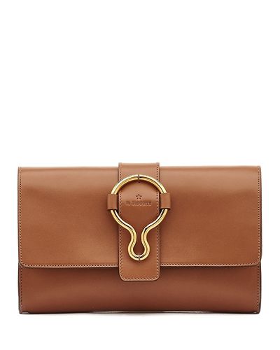 Il Bisonte Il Bisonte Consuelo Leather Clutch